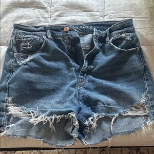 American Eagle Outfitters Distressed Blue Jean Shorts